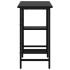 Escritorio para ordenador de MDF y metal negro 80x40x72