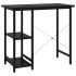 Escritorio para ordenador de MDF y metal negro 80x40x72