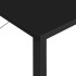 Escritorio para ordenador de MDF y metal negro 80x40x72