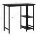 Escritorio para ordenador de MDF y metal negro 80x40x72