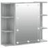 Mueble con espejo y LED color gris Sonoma 70x16,5x60