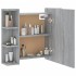 Mueble con espejo y LED color gris Sonoma 70x16,5x60