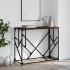 Mesa consola madera de ingeniería marrón roble 100x40x80