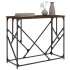 Mesa consola madera de ingeniería marrón roble 100x40x80