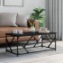 Mesa de centro de madera contrachapada negro 100x50x40