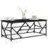 Mesa de centro de madera contrachapada negro 100x50x40