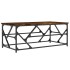 Mesa de centro madera contrachapada roble ahumado 100x50x40