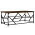 Mesa de centro madera contrachapada roble ahumado 100x50x40