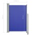 Toldo lateral retráctil de jardín azul 120x300