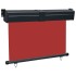 Toldo lateral de balcón rojo 125x250