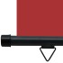 Toldo lateral de balcón rojo 125x250