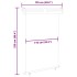 Toldo lateral de balcón rojo 125x250