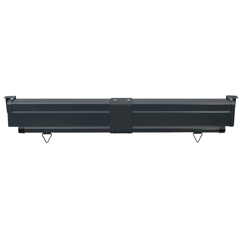 Toldo lateral de balcón marrón 125x250