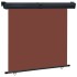 Toldo lateral de balcón marrón 165x250