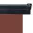 Toldo lateral de balcón marrón 165x250