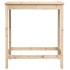 Mesa alta de bar madera maciza de pino 100x50x110