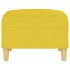 Reposapiés de tela amarillo claro 70x55x41