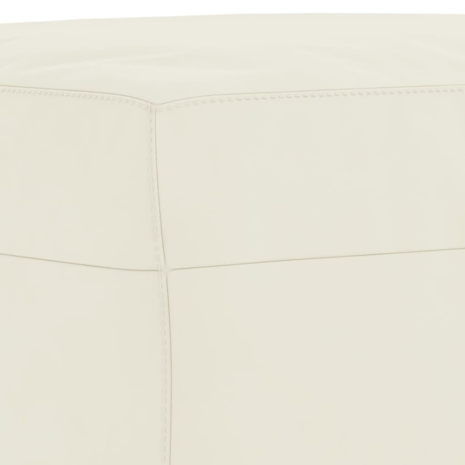 Reposapiés de terciopelo crema 70x55x41