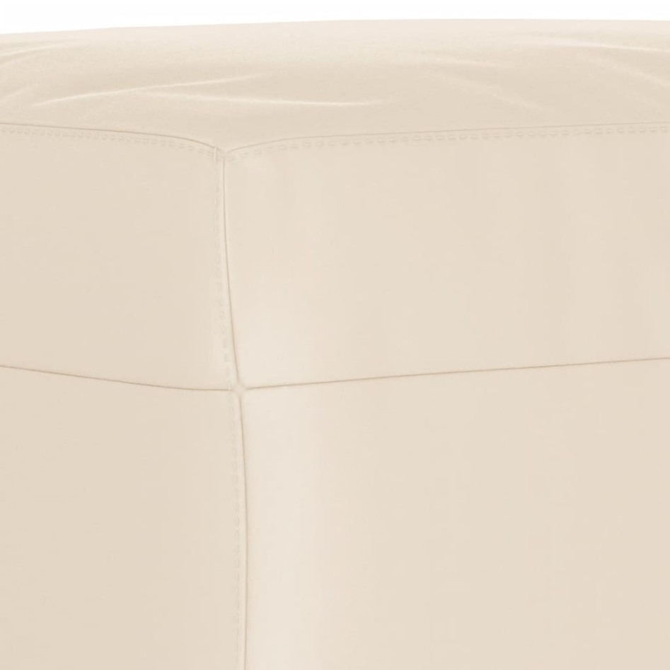 Reposapiés tela de microfibra beige 60x50x41