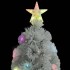 Árbol de Navidad artificial con luces fibra óptica blanco