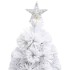 Árbol de Navidad artificial con luces fibra óptica blanco