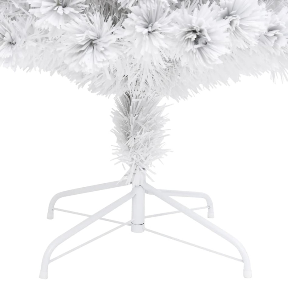 Árbol de Navidad artificial con luces fibra óptica blanco