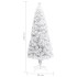 Árbol de Navidad artificial con luces fibra óptica blanco