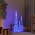 Set de cono de luz LED decorativo acrílico azul