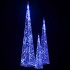Set de cono de luz LED decorativo acrílico azul