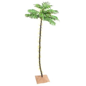 Palmera artificial con 136 LED blanco cálido 220