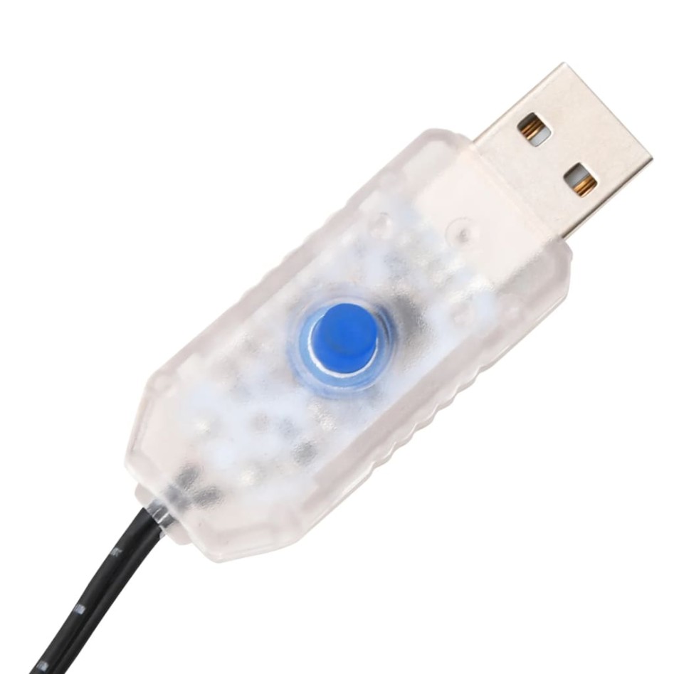 Palmera artificial con 136 LED blanco cálido 220