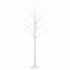 Abedul artificial blanco con 128 LED blanco cálido 220