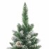 Árbol de Navidad artificial estrecho con soporte PVC 180