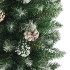 Árbol de Navidad artificial estrecho con soporte PVC 180