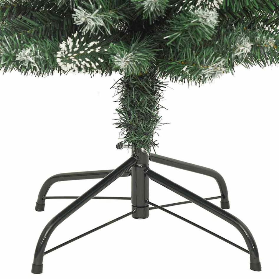 Árbol de Navidad artificial estrecho con soporte PVC 180