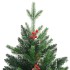 Árbol de Navidad artificial con bisagras y frutos rojos 150