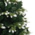 Árbol de Navidad artificial con bisagras y nieve flocada 210