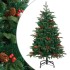 Árbol de Navidad artificial con piñas y bayas 150