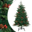 Árbol de Navidad artificial con piñas y bayas 150 cm