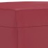 Reposapiés de cuero sintético rojo tinto 70x55x41