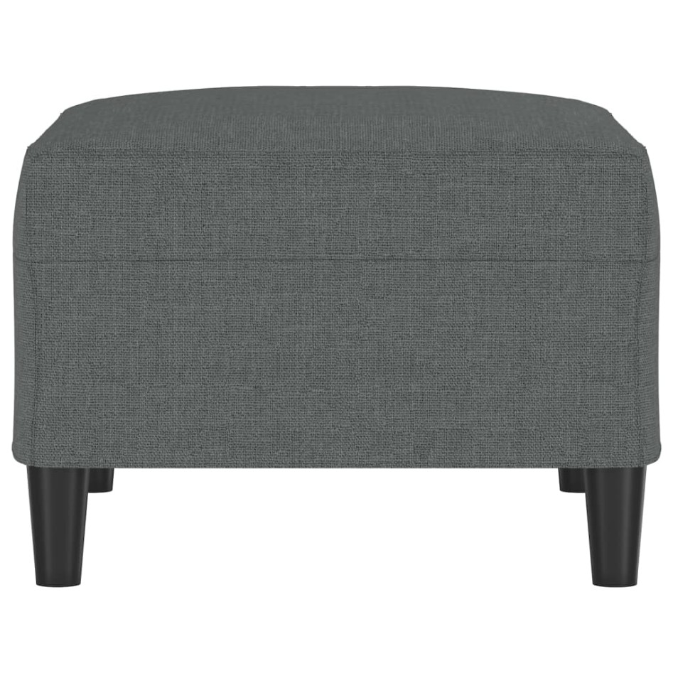 Reposapiés de tela gris oscuro 70x55x41