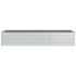 Arriate de acero galvanizado plateado 240x80x45