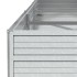 Arriate de acero galvanizado plateado 240x80x45