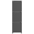 Estantería de 9 cubos con cajas de tela gris 103x30x107,5