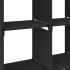 Estantería de 15 cubos de tela negro 103x30x175,5