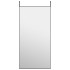 Espejo de puerta cristal y aluminio negro 50x100