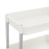 Carrito de cocina 5 niveles hierro y ABS blanco 42x29x128