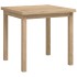 Mesa auxiliar de madera maciza de teca 45x45x45