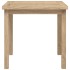 Mesa auxiliar de madera maciza de teca 45x45x45