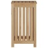 Cesto de la ropa sucia madera maciza de teca 35x25x60